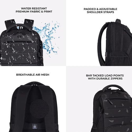 Gear Aspire 3 Black-Grey Laptop Backpack