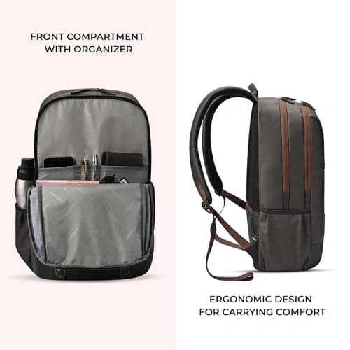 Gear Classic 4 Anti Theft Faux Leather Laptop Backpack