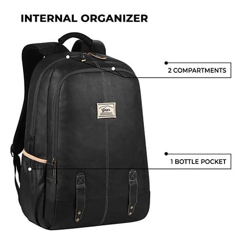 Gear Classic Faux Leather Laptop Backpack