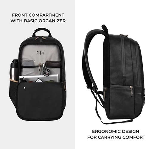 Gear Classic Faux Leather Laptop Backpack