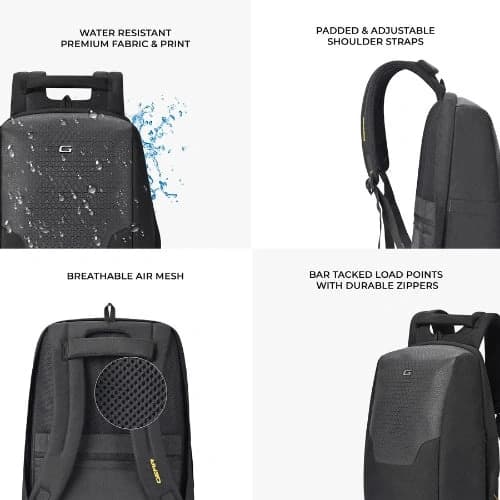 Gear NG Future Anti-Theft Faux Leather Laptop Backpack