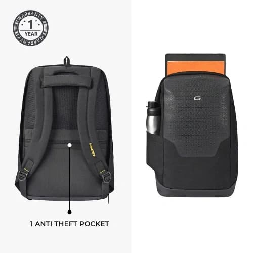Gear NG Future Anti-Theft Faux Leather Laptop Backpack