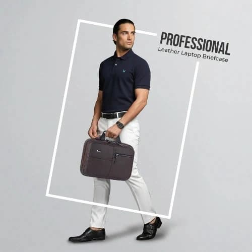 Gear Professional Brown Laptop Messenger Bag