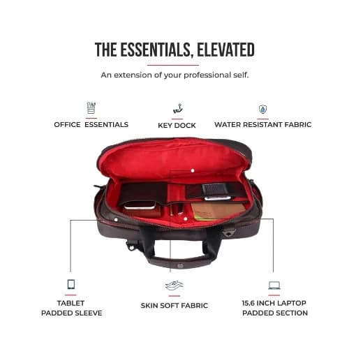 Gear Professional Brown Laptop Messenger Bag