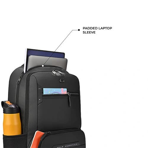 Gear Quantum 3 Anti-Theft Faux Leather Laptop Backpack, With Raincover