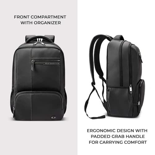 Gear Vintage 4 Anti-Theft Faux Leather Laptop Backpack