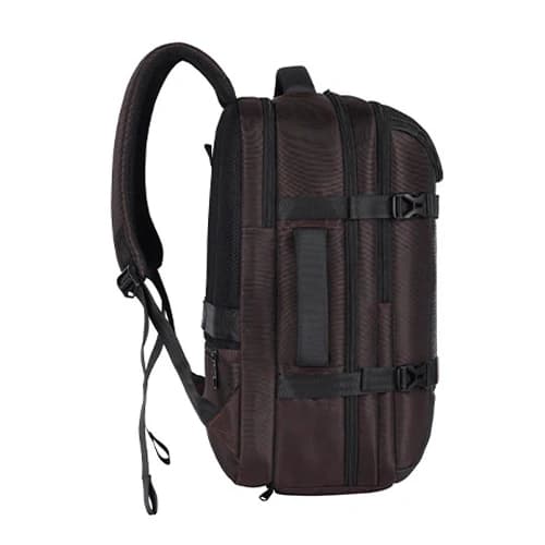 Gear Turbo 4 Anti-Theft Faux Leather Brown-Black Laptop Backpack