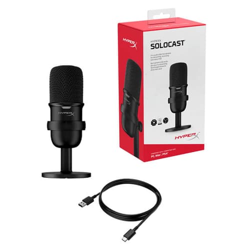 HyperX SoloCast USB Condenser Microphone (Black)