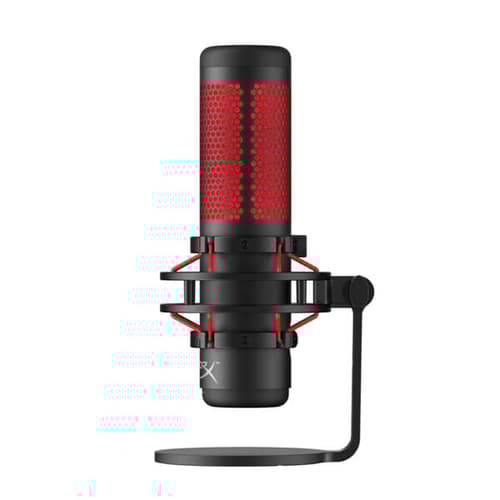 HyperX QuadCast Red LED USB Condenser Microphone (Black)