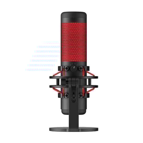 HyperX QuadCast Red LED USB Condenser Microphone (Black)