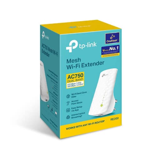 TP-Link RE200 AC750 Wi-Fi White Range Extender