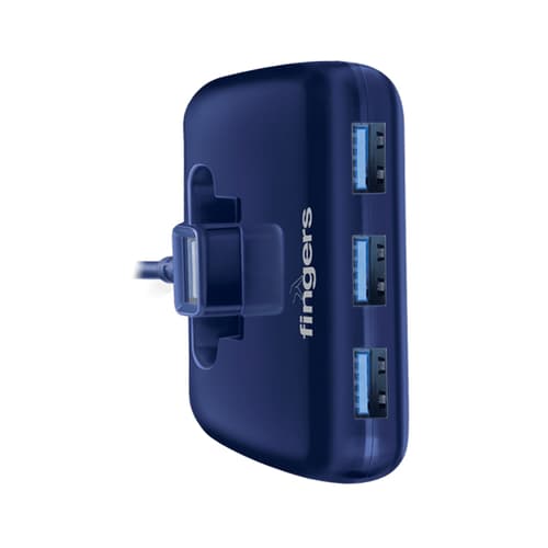 Fingers Fast T3.0 Royal Blue 4 Port USB Hub