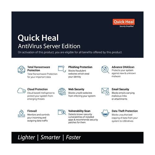 Quick Heal Antivirus 1 Server 3 Years