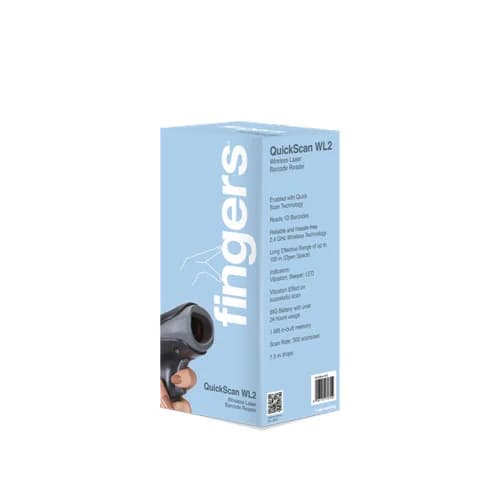 Fingers QuickScan WL2 Wireless Barcode Scanner