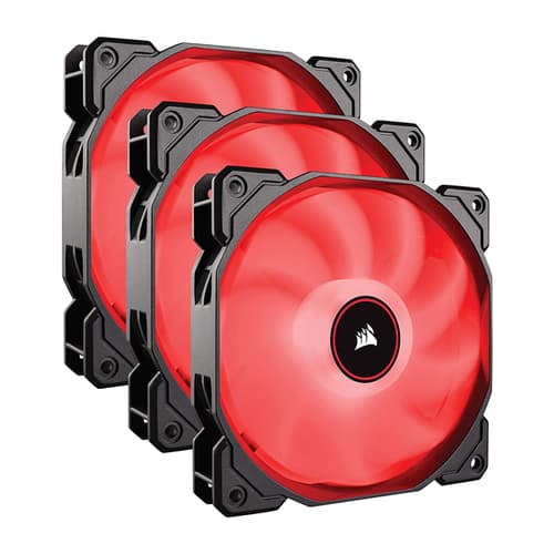 Corsair AF120 Red LED Cabinet Fan (Triple Pack)