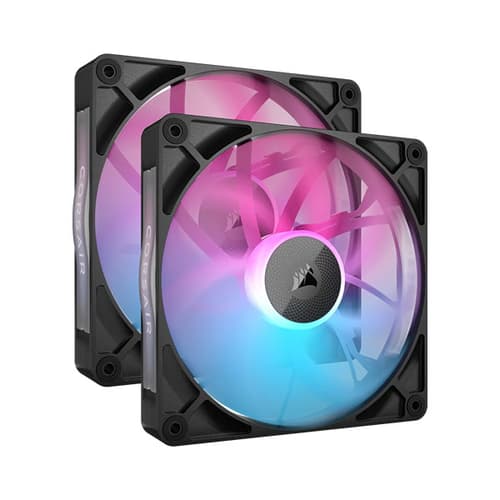 Corsair iCUE Link RX140 RGB 140mm PWM Black Cabinet Fan (Dual Pack)