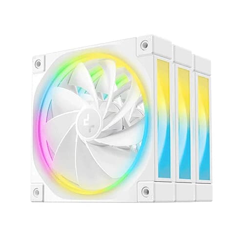 DeepCool FL12R WH 3 in 1 ARGB 120mm Reversed Blade Cabinet Fan