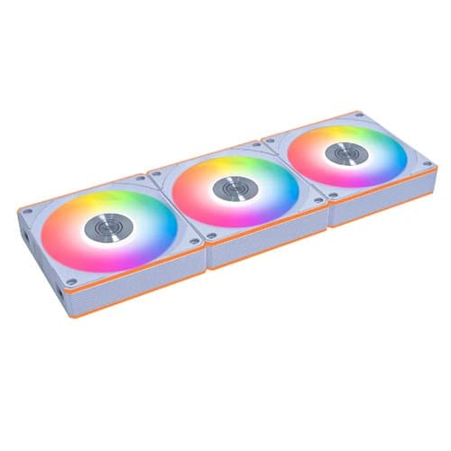 Lian Li UNI Fan CL Wireless Reverse Blade 120mm White Cabinet Fan, Triple Pack