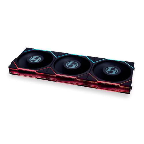 Lian Li UNI Fan TL LCD RGB Black 120mm Cabinet Fan (Triple Pack)