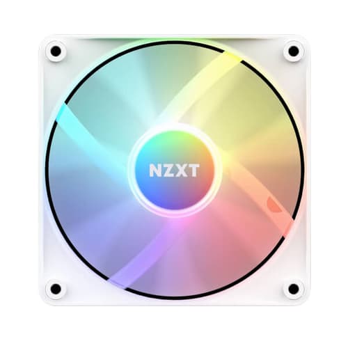 Nzxt F120 RGB Core 120mm Cabinet Fan - White (Single Pack)