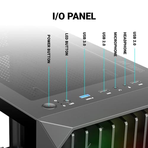 Ant Esports 205 Mini 6F ARGB M-ATX Case
