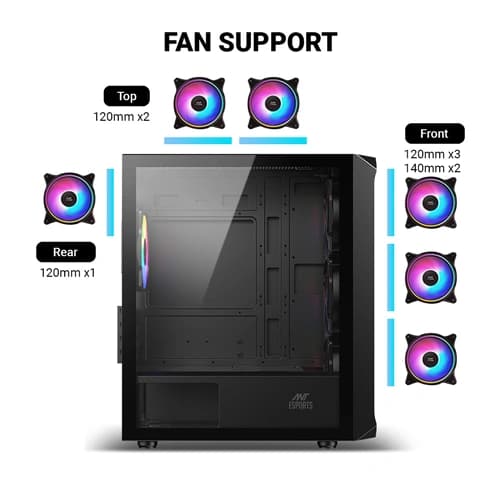 Ant Esports 205 Mini 6F ARGB M-ATX Case