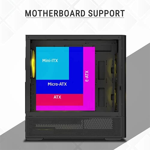 Ant Esports 511 Air 5F ARGB E-ATX Mid Tower Case