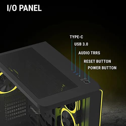 Ant Esports Crystal ARC ARGB ATX Mid Tower Case