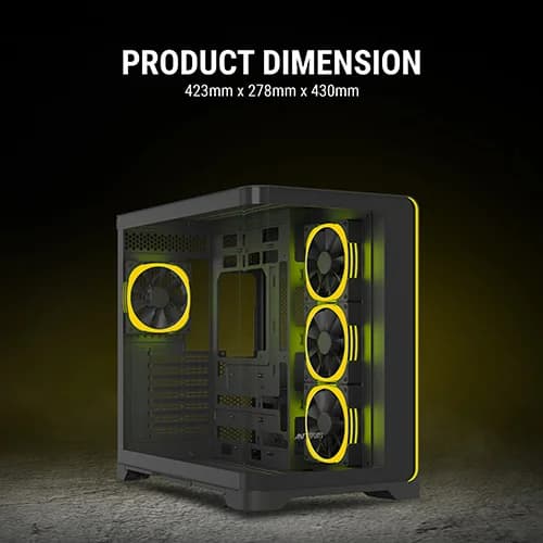 Ant Esports Crystal ARC ARGB ATX Mid Tower Case