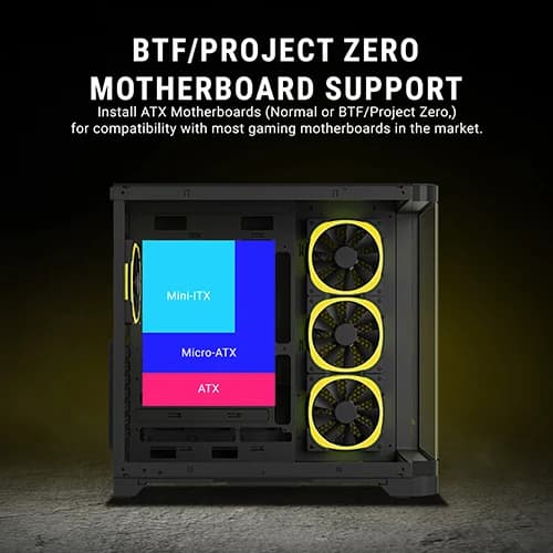 Ant Esports Crystal ARC ARGB ATX Mid Tower Case