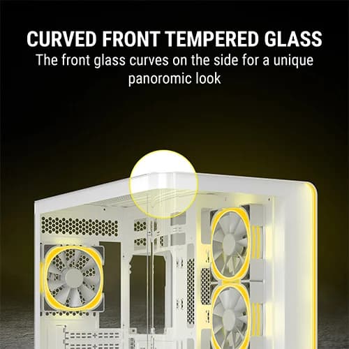 Ant Esports Crystal ARC ARGB White ATX Mid Tower Case