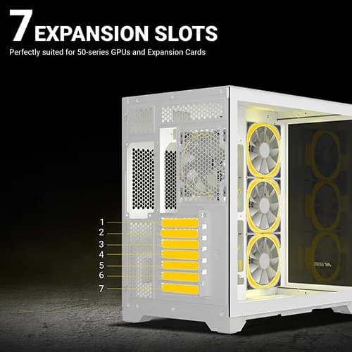 Ant Esports Crystal ARC ARGB White ATX Mid Tower Case