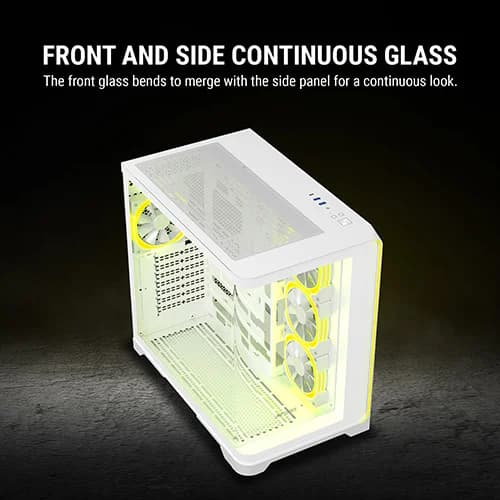 Ant Esports Crystal ARC ARGB White ATX Mid Tower Case