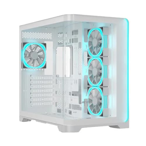 Ant Esports Crystal ARC ARGB White ATX Mid Tower Case