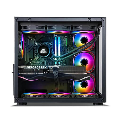 Ant Esports Crystal ARGB E-ATX Mid Tower Case
