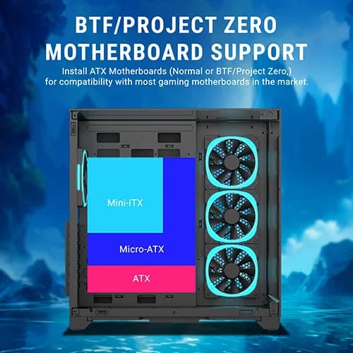 Ant Esports Crystal Mirror ATX Mid Tower Case