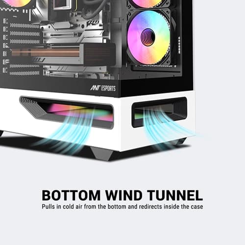 Ant Esports Crystal Spectra ARGB E-ATX Mid Tower Case