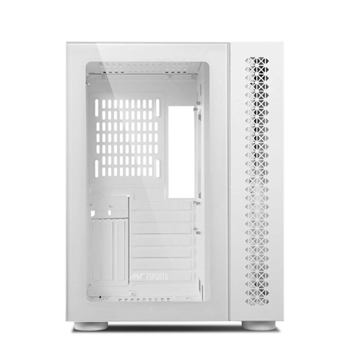 Ant Esports Crystal ARGB (E-ATX) Mid Tower Cabinet (White)