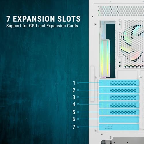 Ant Esports Crystal X3 LCD ARGB White ATX Mid Tower Case