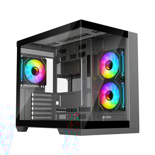 Ant Esports Crystal X4 ARGB (ATX) Mid Tower Cabinet (Grey)