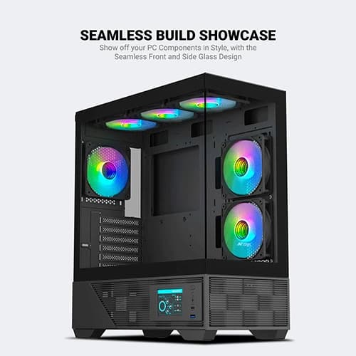 Ant Esports Crystal X6 Digital ARGB E-ATX Mid Tower case