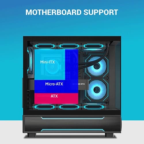 Ant Esports Crystal X6 Pro ARGB ATX Mid Tower Case