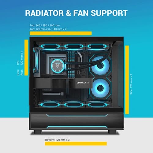 Ant Esports Crystal X6 Pro ARGB ATX Mid Tower Case