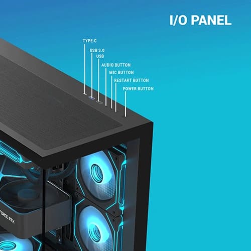 Ant Esports Crystal X6 Pro ARGB ATX Mid Tower Case