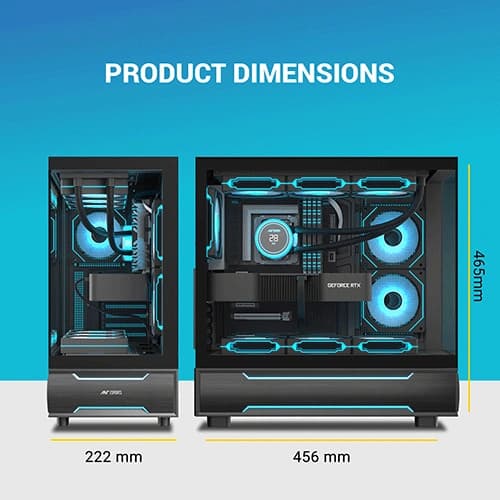 Ant Esports Crystal X6 Pro ARGB ATX Mid Tower Case