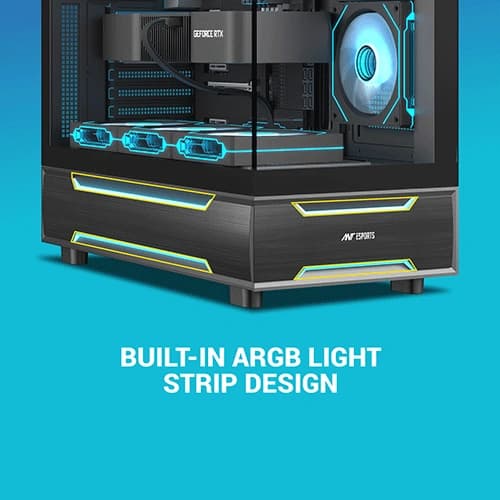 Ant Esports Crystal X6 Pro ARGB ATX Mid Tower Case