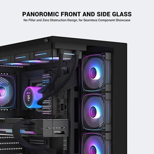 ANT Esports Crystal X7 Pro Max ARGB ATX Mid Tower Case
