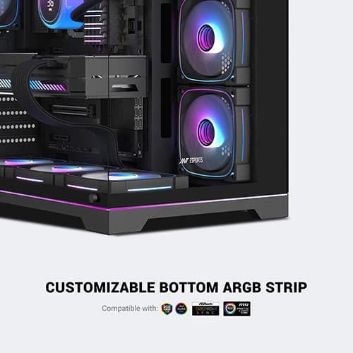 ANT Esports Crystal X7 Pro Max ARGB ATX Mid Tower Case