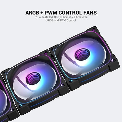 ANT Esports Crystal X7 Pro Max ARGB ATX Mid Tower Case