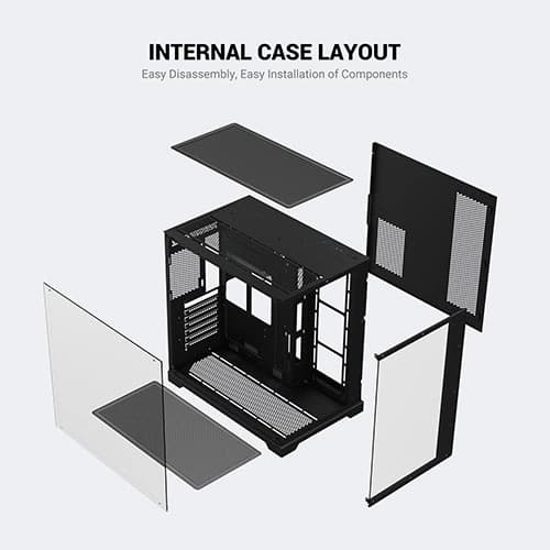 ANT Esports Crystal X7 Pro Max ARGB ATX Mid Tower Case